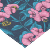 Nappe Pois doux et bourdons, rose et bleu (Angle)