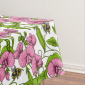 Nappe Pois doux et bourdons, rose, vert et blanc (In Situ)