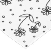 Nappe Pois et pois 2 - Noir et blanc (Angle)