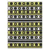Nappe Pois et rayures noirs, jaunes et blancs (Devant)