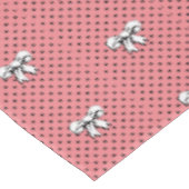 Nappe Pois et vaches rose noir blanc style rétro (Angle)