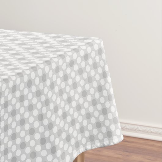 Nappe Pois gris clair à la mode (In Situ)