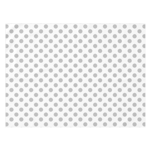Nappe Pois gris sur blanc (Devant (Horizontal))