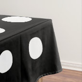 Nappe Pois Noir et blanc élégant grand gras (In Situ)