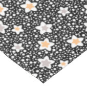 Nappe Pois noir et blanc rétro avec étoiles (Angle)