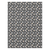 Nappe Pois noir et blanc rétro avec étoiles (Devant)