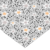 Nappe Pois noir et blanc rétro avec étoiles (Angle)