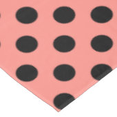 Nappe Pois noirs à la pêche (Angle)