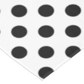 Nappe Pois noirs en blanc (Angle)