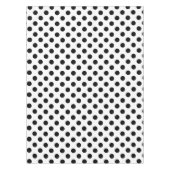 Nappe Pois noirs en blanc (Devant)
