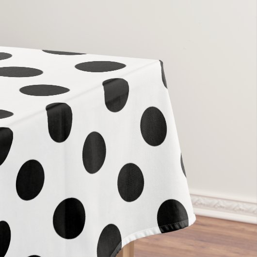 Nappe Pois noirs en blanc (In Situ)