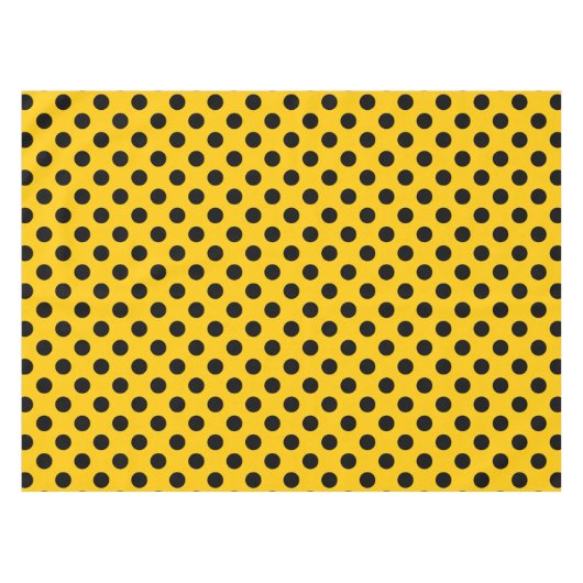 Nappe pois noirs en jaune (Devant (Horizontal))