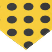 Nappe pois noirs en jaune (Angle)