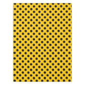Nappe pois noirs en jaune (Devant)