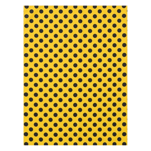 Nappe pois noirs en jaune (Devant)