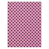 Nappe Pois noirs en rose (Devant)