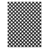 Nappe Pois noirs et blancs, Motif Polka (Devant)