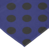 Nappe Pois noirs sur bleu marine (Angle)