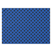 Nappe Pois noirs sur bleu royal (Devant (Horizontal))