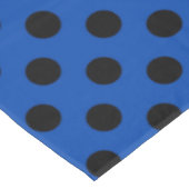 Nappe Pois noirs sur bleu royal (Angle)