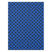 Nappe Pois noirs sur bleu royal (Devant)