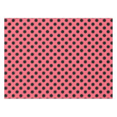 Nappe Pois noirs sur corail (Devant (Horizontal))