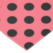 Nappe Pois noirs sur corail (Angle)
