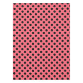 Nappe Pois noirs sur corail (Devant)