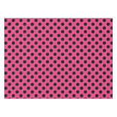Nappe Pois noirs sur fuchsia (Devant (Horizontal))