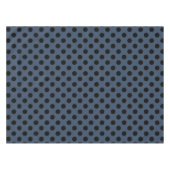 Nappe Pois noirs sur gris-bleu (Devant (Horizontal))