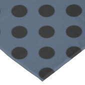 Nappe Pois noirs sur gris-bleu (Angle)