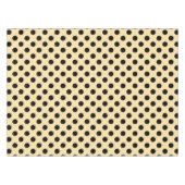 Nappe Pois noirs sur jaune pâle (Devant (Horizontal))