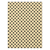 Nappe Pois noirs sur jaune pâle (Devant)