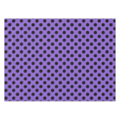 Nappe Pois noirs sur lavande (Devant (Horizontal))