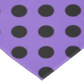 Nappe Pois noirs sur lavande (Angle)