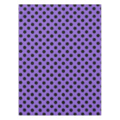 Nappe Pois noirs sur lavande (Devant)
