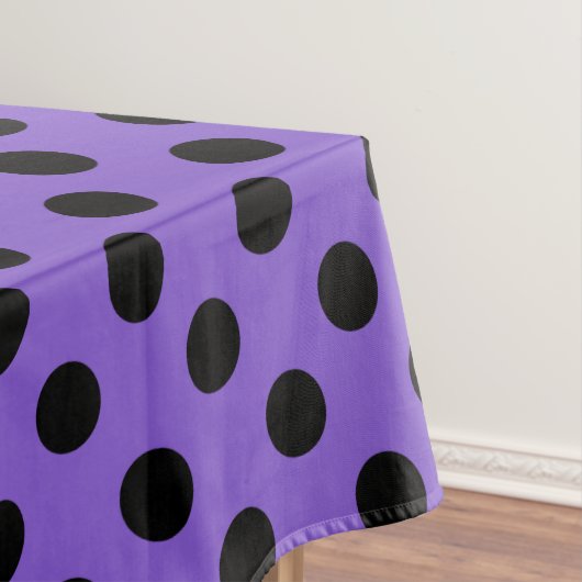 Nappe Pois noirs sur lavande (In Situ)