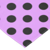 Nappe Pois noirs sur lilas (Angle)
