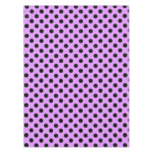 Nappe Pois noirs sur lilas (Devant)