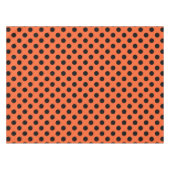 Nappe Pois noirs sur orange (Devant (Horizontal))