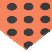 Nappe Pois noirs sur orange (Angle)