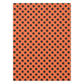 Nappe Pois noirs sur orange (Devant)
