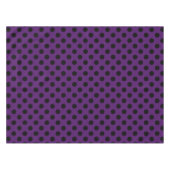 Nappe Pois noirs sur prune violette (Devant (Horizontal))