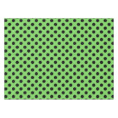 Nappe Pois noirs sur vert citron (Devant (Horizontal))