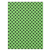 Nappe Pois noirs sur vert citron (Devant)