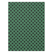 Nappe Pois noirs sur vert kelly (Devant)
