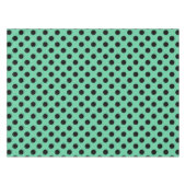 Nappe Pois noirs sur vert menthe (Devant (Horizontal))
