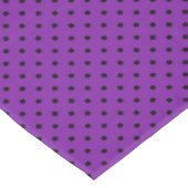 Nappe Pois noirs sur violet violet (Angle)