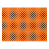 Nappe Pois orange et noir (Devant (Horizontal))