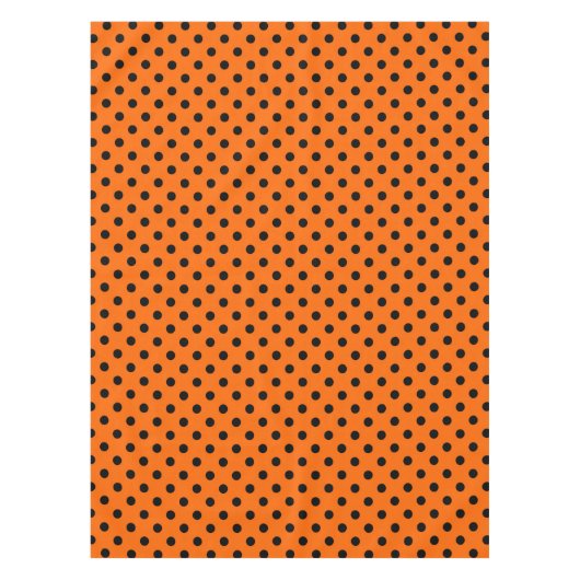 Nappe Pois orange et noir (Devant)